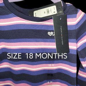 Tommy Hilfiger Long Sleeve Shirt Girl's Size 18 Months